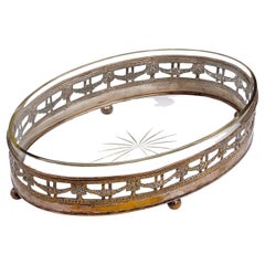 Nickel Silverplate French Louis XVI Oval Centerpiece - 19th