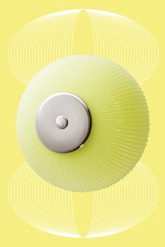 Nickel Soft Rose Opal Glass Candy Eyes Wall Lamp By Magic Circus Editions
