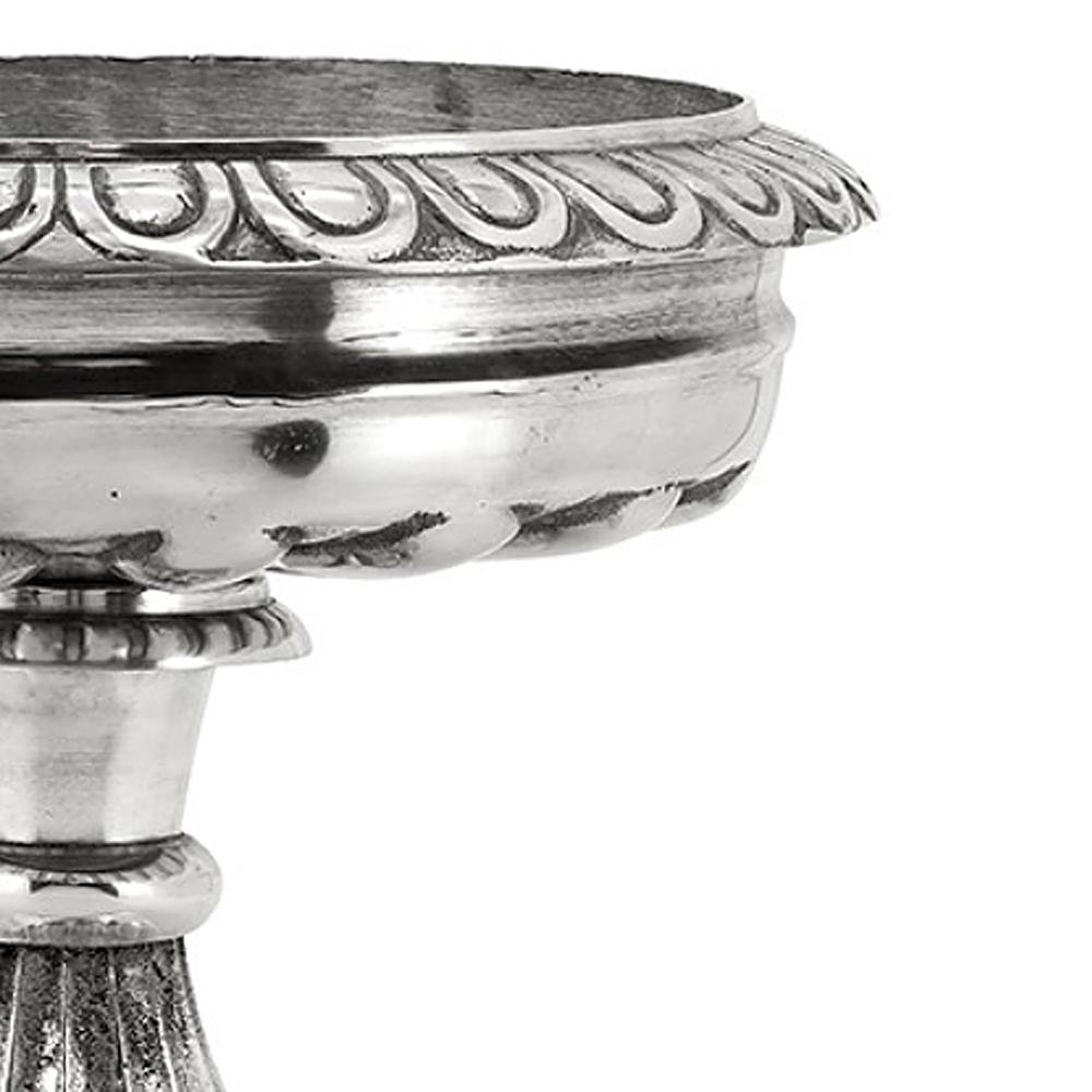 Nickel Table Bowl in Nickel Finish In New Condition For Sale In Paris, FR