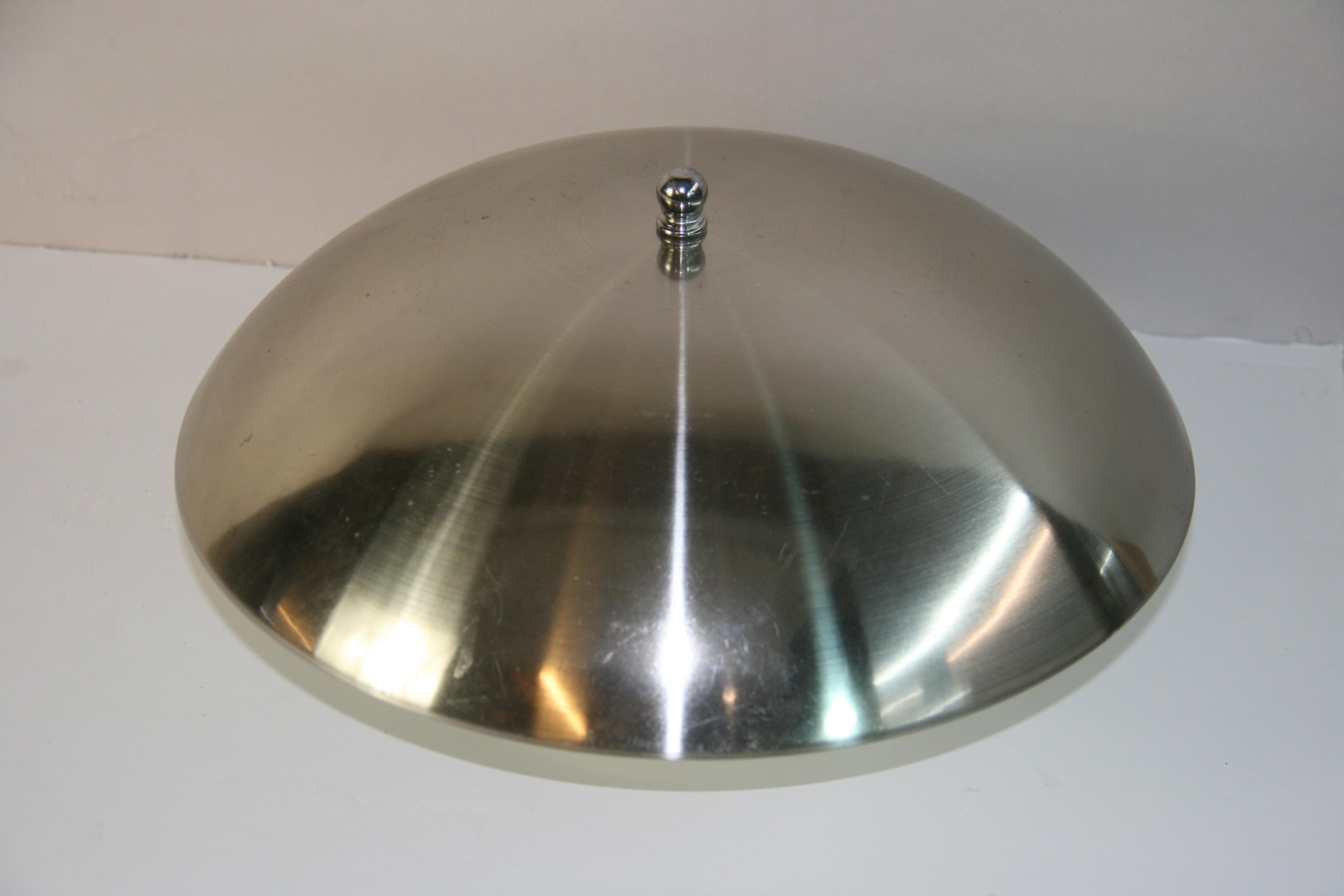 Métal Nickel Monture à encastrer à deux lumières 2 pièces Disponibles en vente