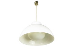 Nickel & White Methacrylate 4006 Pendant Lamp by Castiglioni bros for Kartell
