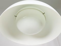 Nickeled Brass & White Plastic 4005 Pendant Lamp by Castiglioni for Kartell, 59
