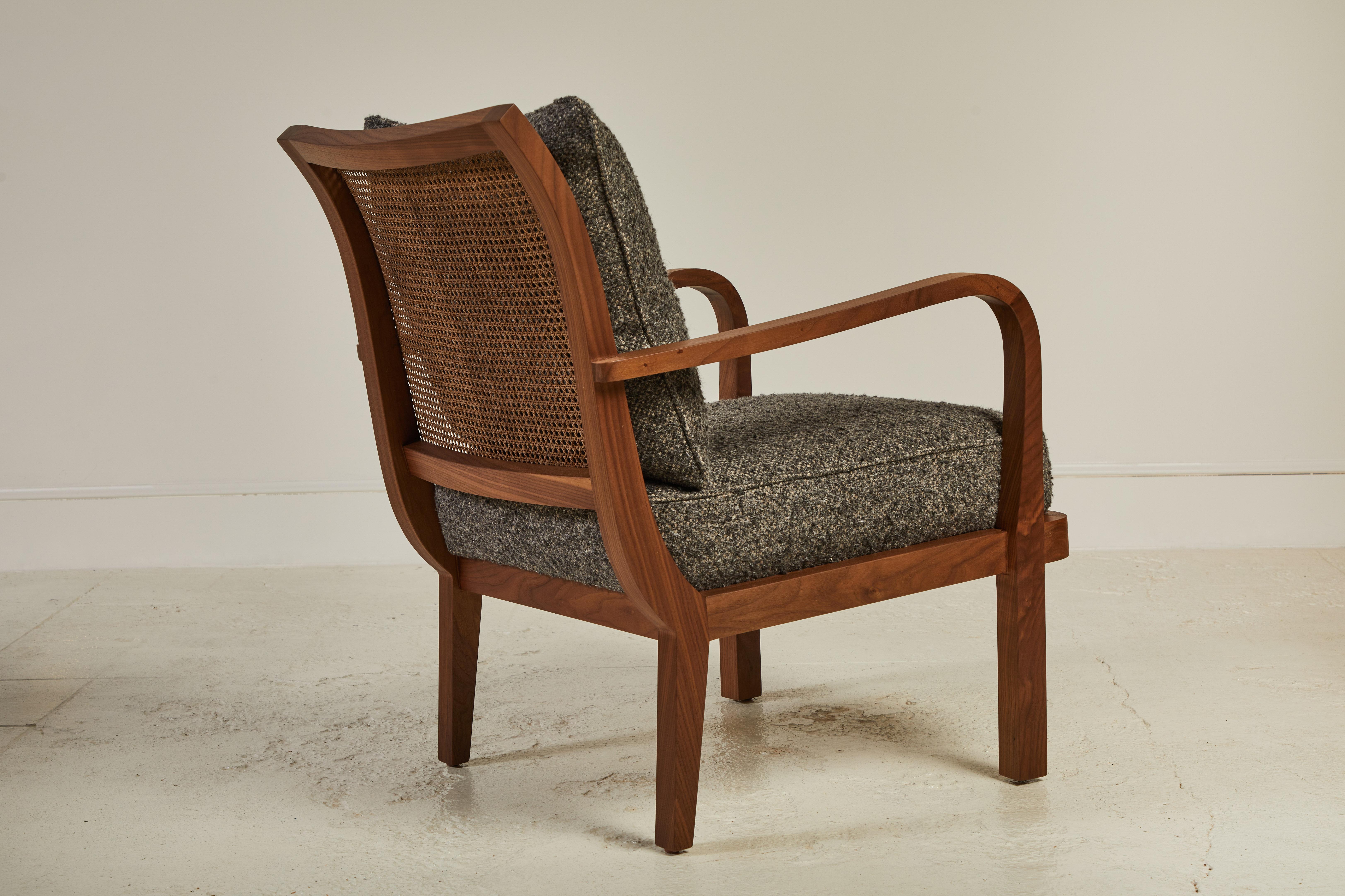 Nickey Kehoe Collection Cane Back Chair In New Condition In Los Angeles, CA