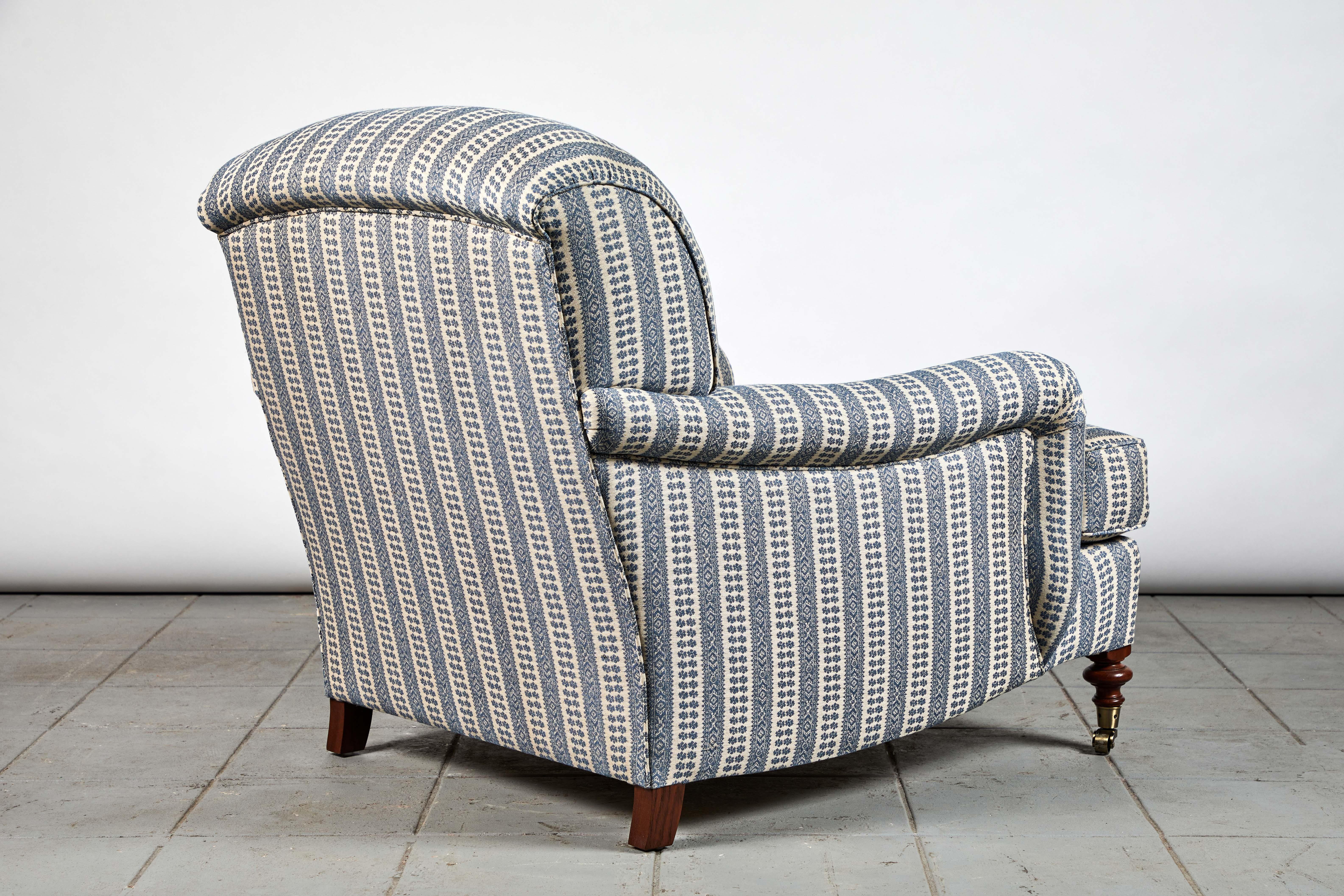 Nickey Kehoe Collection English Roll Armchair In New Condition In Los Angeles, CA