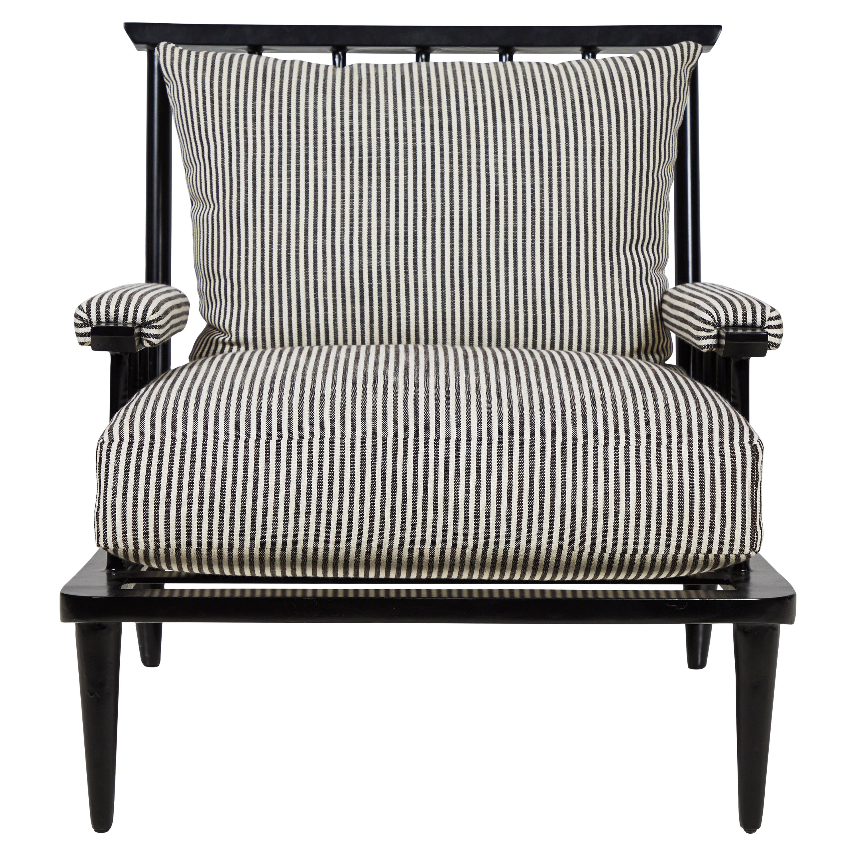 Nickey Kehoe Collection Outdoor Schwarz Metall Spindel Lounge Stuhl