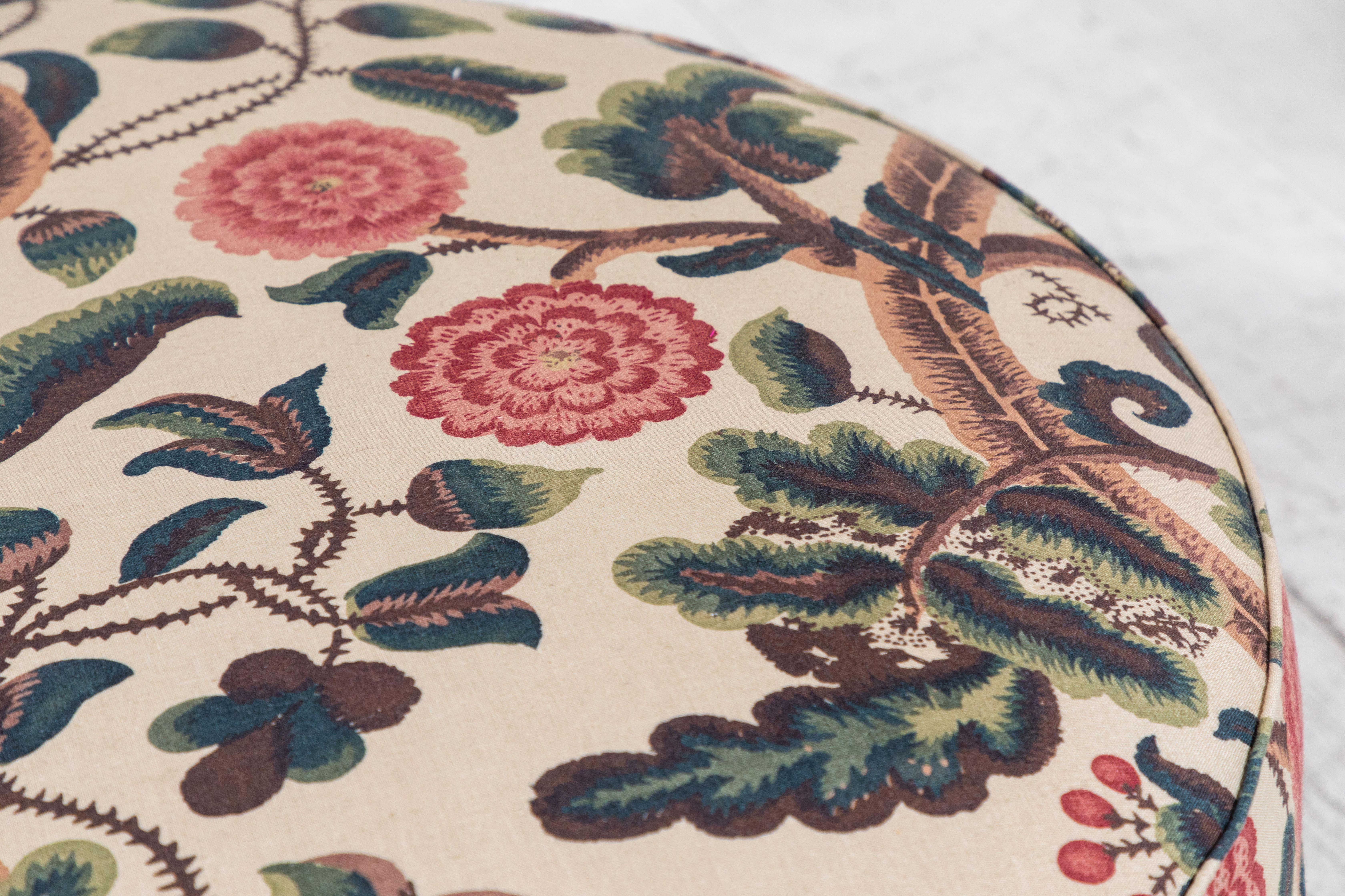 Nickey Kehoe Collection Round Large Ottoman In New Condition In Los Angeles, CA