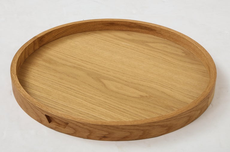 Round Oak Tray For Sale at 1stDibs