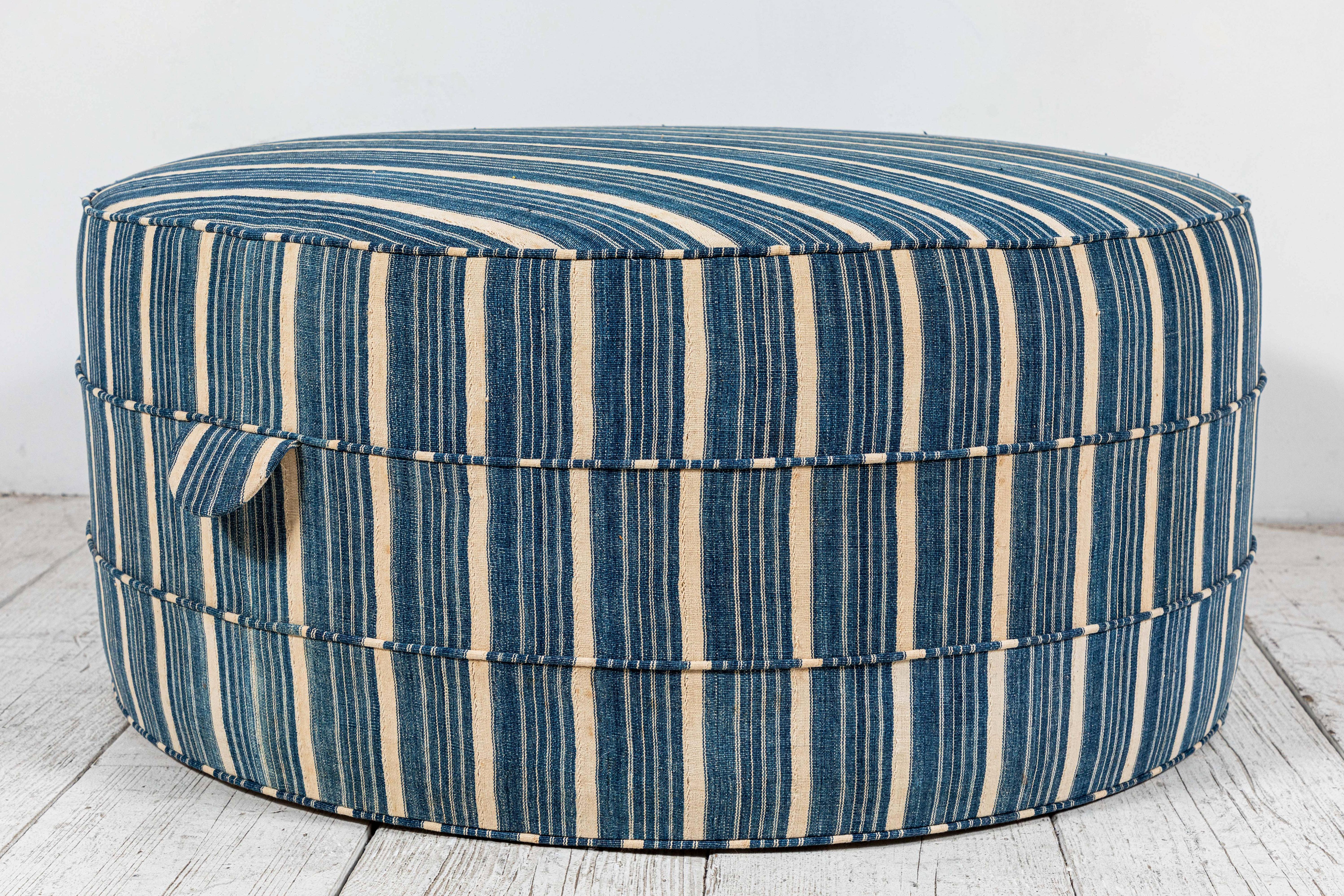 Contemporary Nickey Kehoe Collection Round Ottoman
