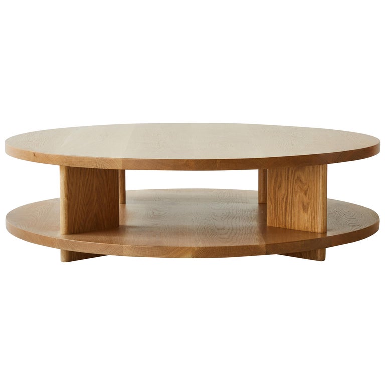 Nickey Kehoe Collection Round Shelf, Round Coffee Table With Bookshelf