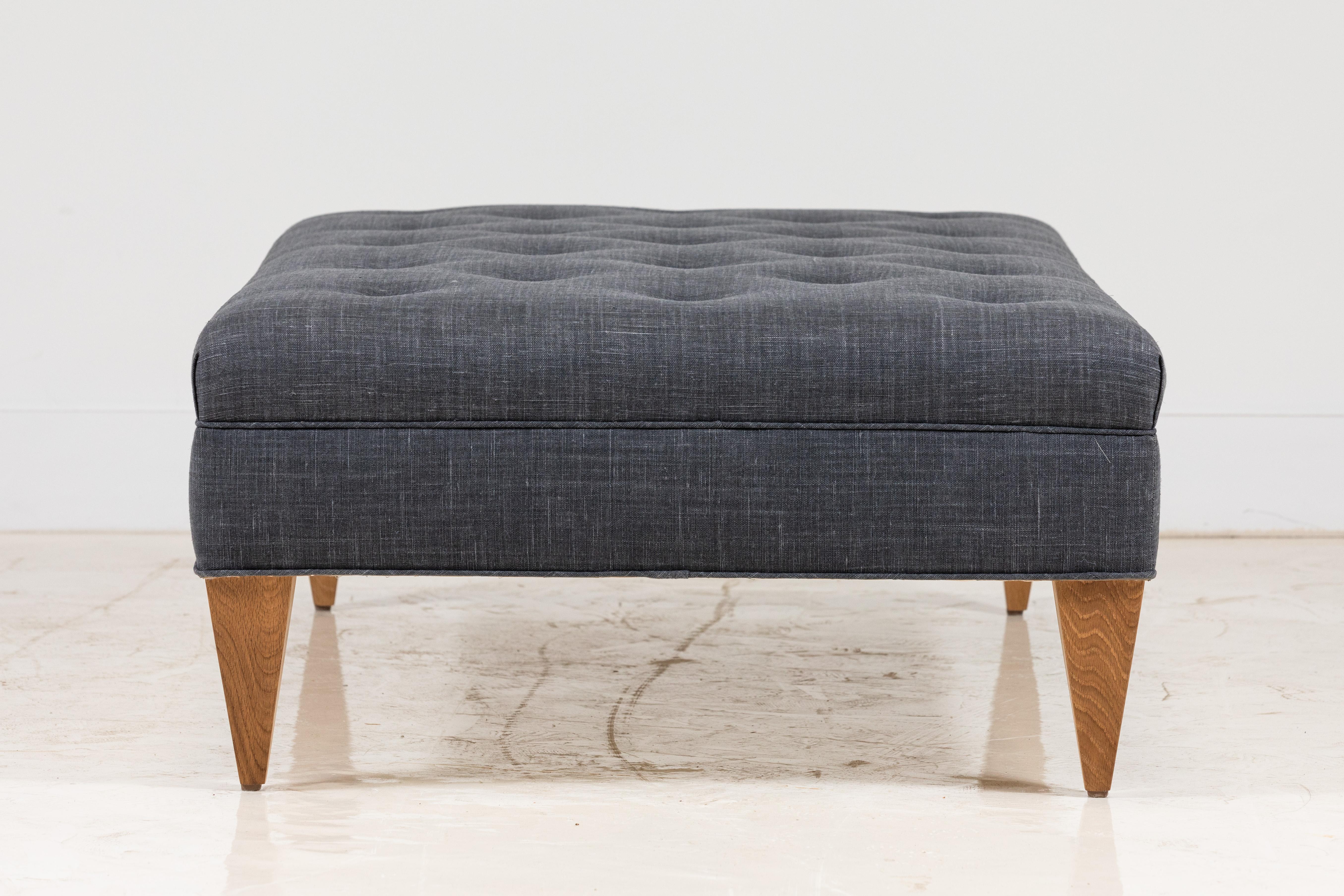 Nickey Kehoe Collection Tufted Ottoman In New Condition In Los Angeles, CA