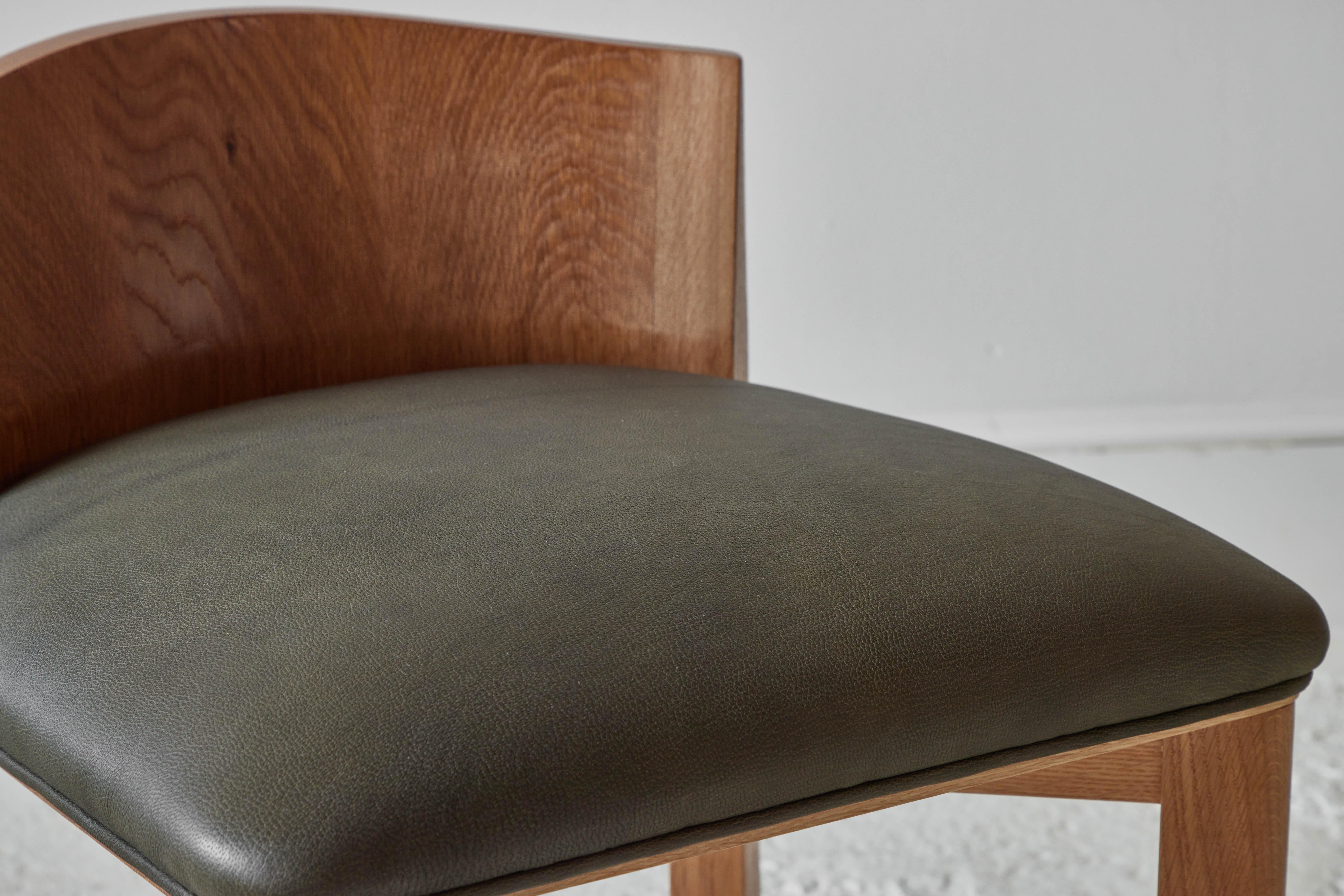 Oak Nickey Kehoe Collection Vanity Stool For Sale