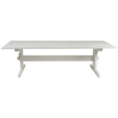 Nickey Kehoe Collection White Painted Trestle Dining Table