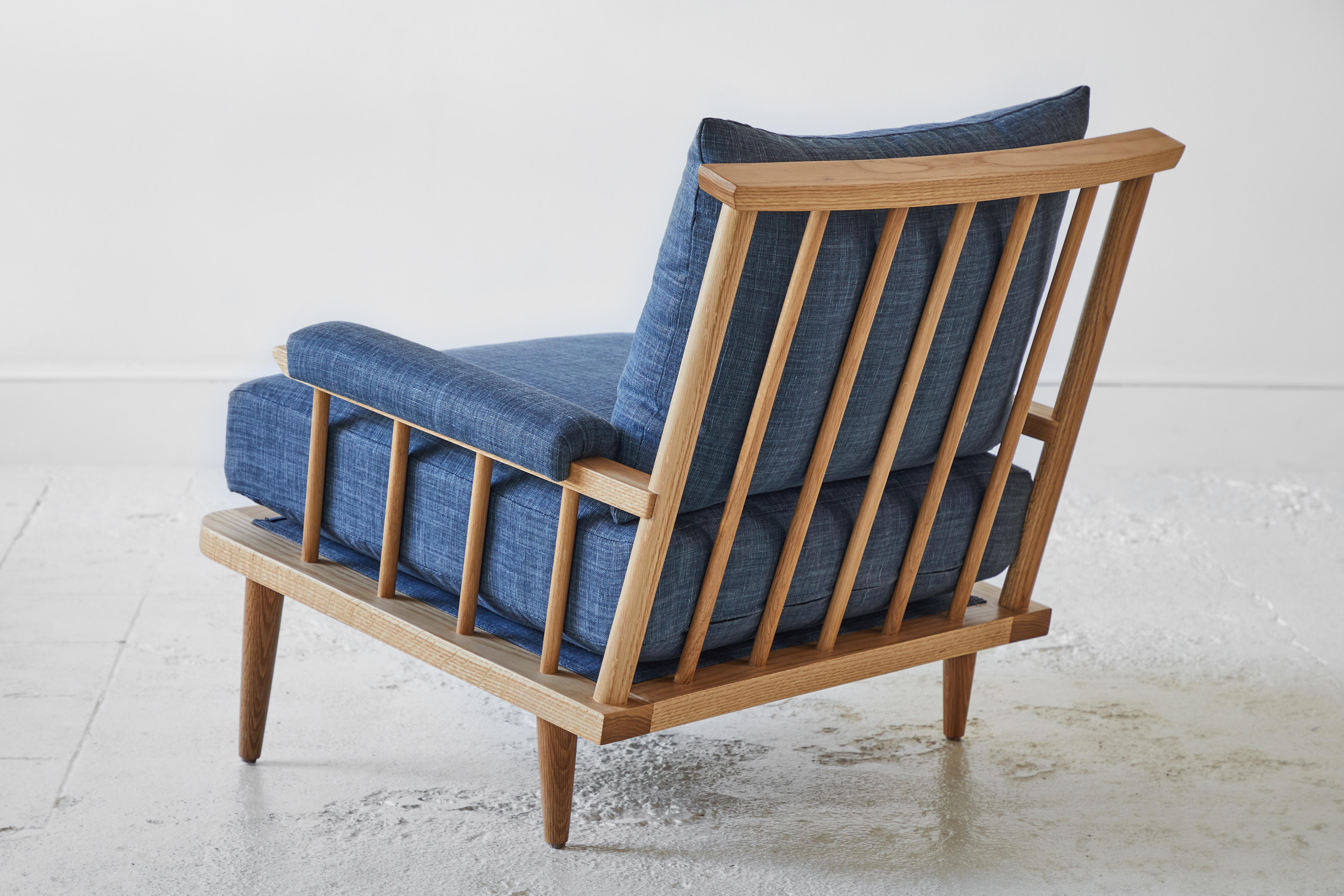 Nickey Kehoe Spindle Back Viewing Chair In New Condition For Sale In Los Angeles, CA