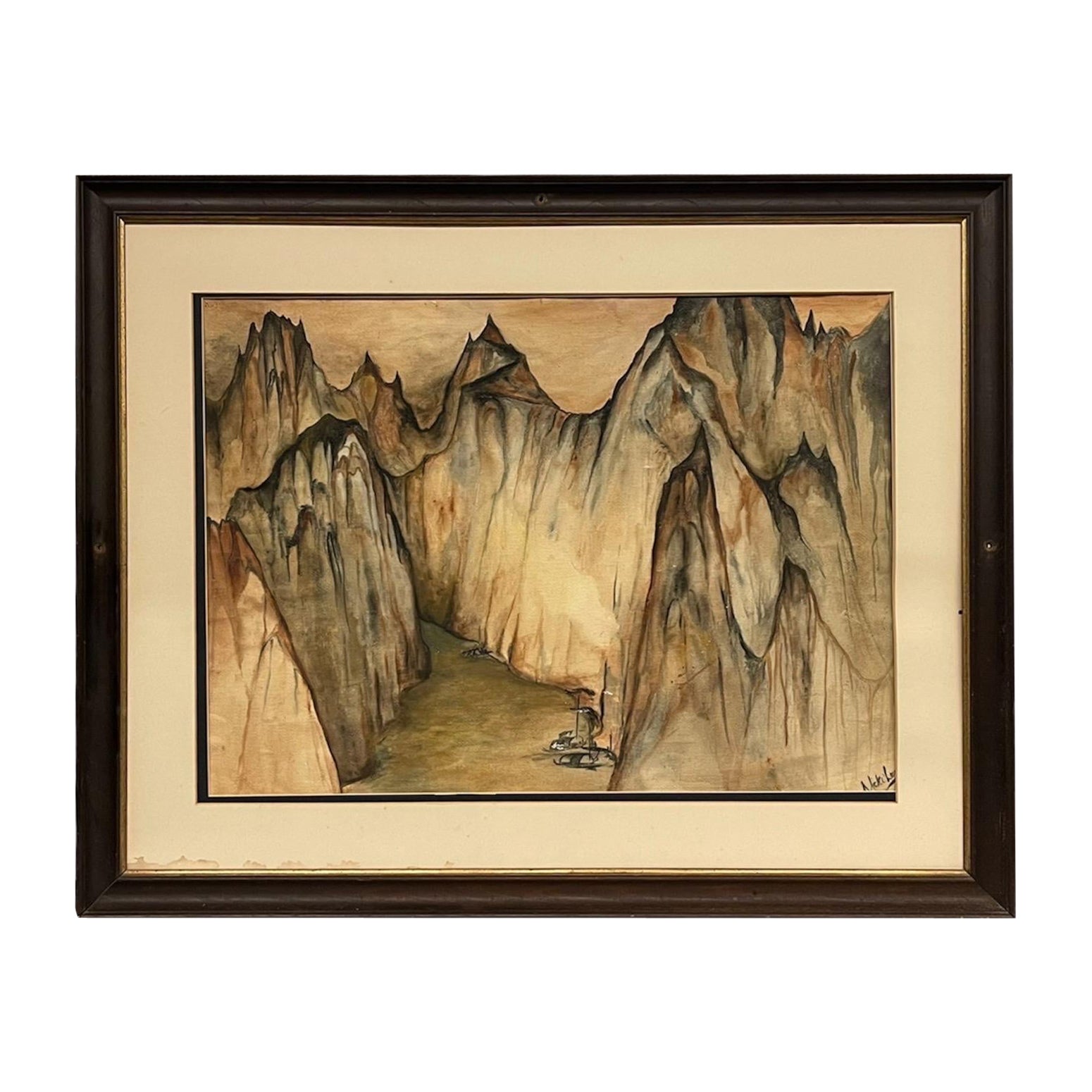 Nicki Looney  Canyon-Aquarellgemälde