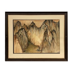 Nicki Looney  Canyon-Aquarellgemälde