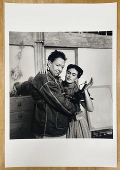 Frida and Diego with Gas Mask - Mexican Artists, Couple, Painter, Kahlo, Rivera