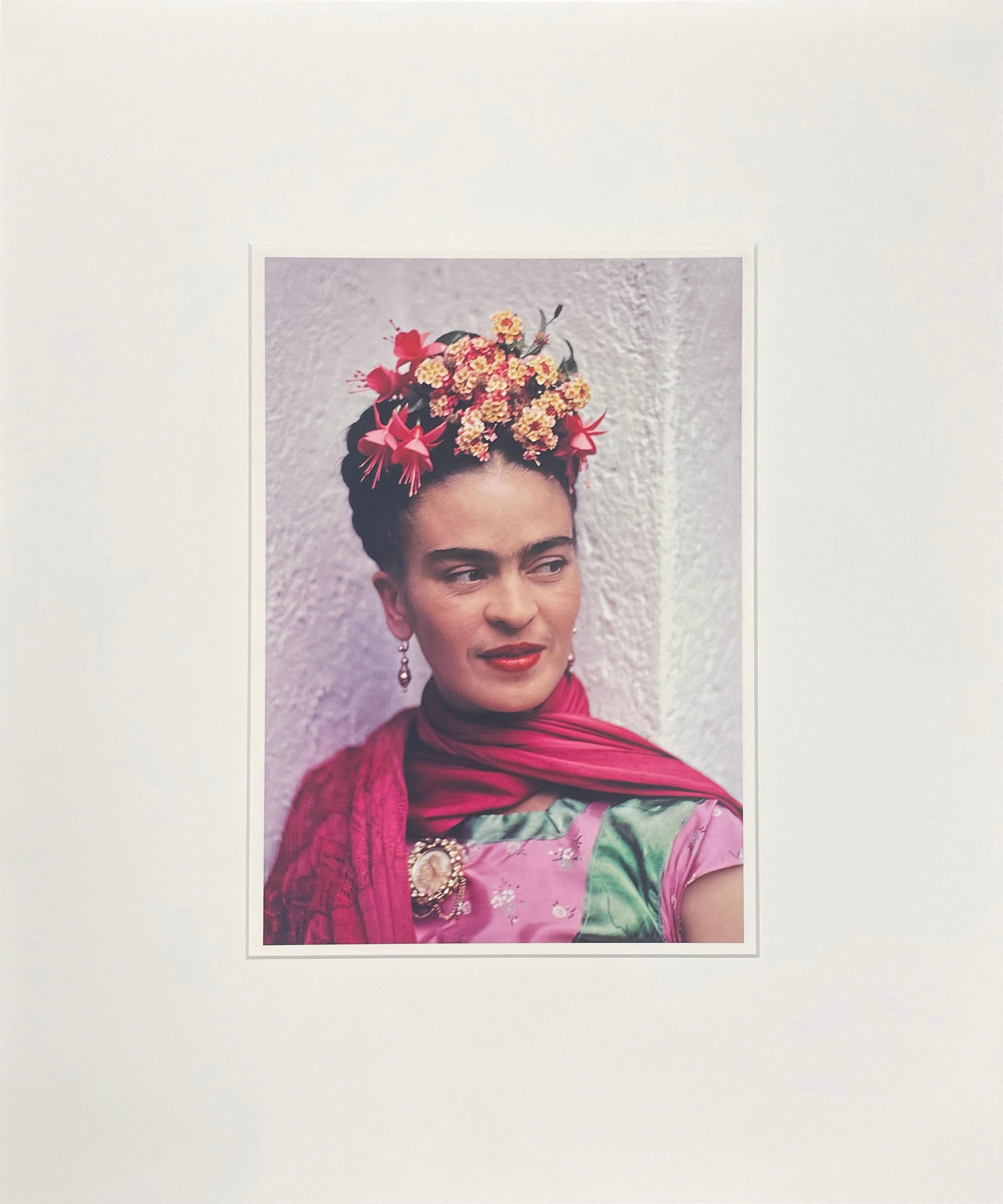 Frida in Pink and Green Blouse by Nickolas Muray, 1938, Carbon Pigment Print For Sale 1