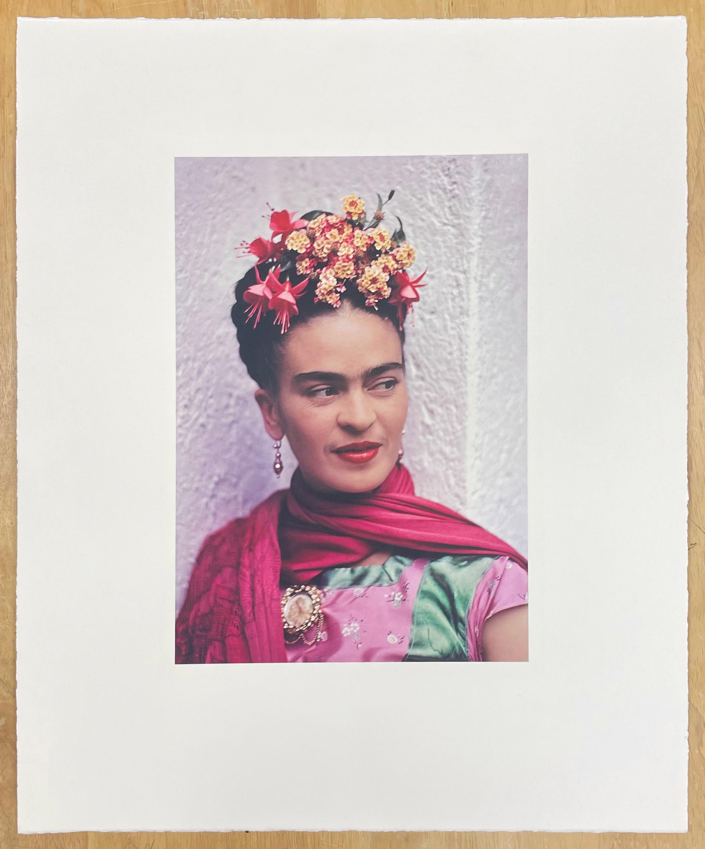 Frida in Pink and Green Blouse by Nickolas Muray, 1938, Carbon Pigment Print For Sale 2