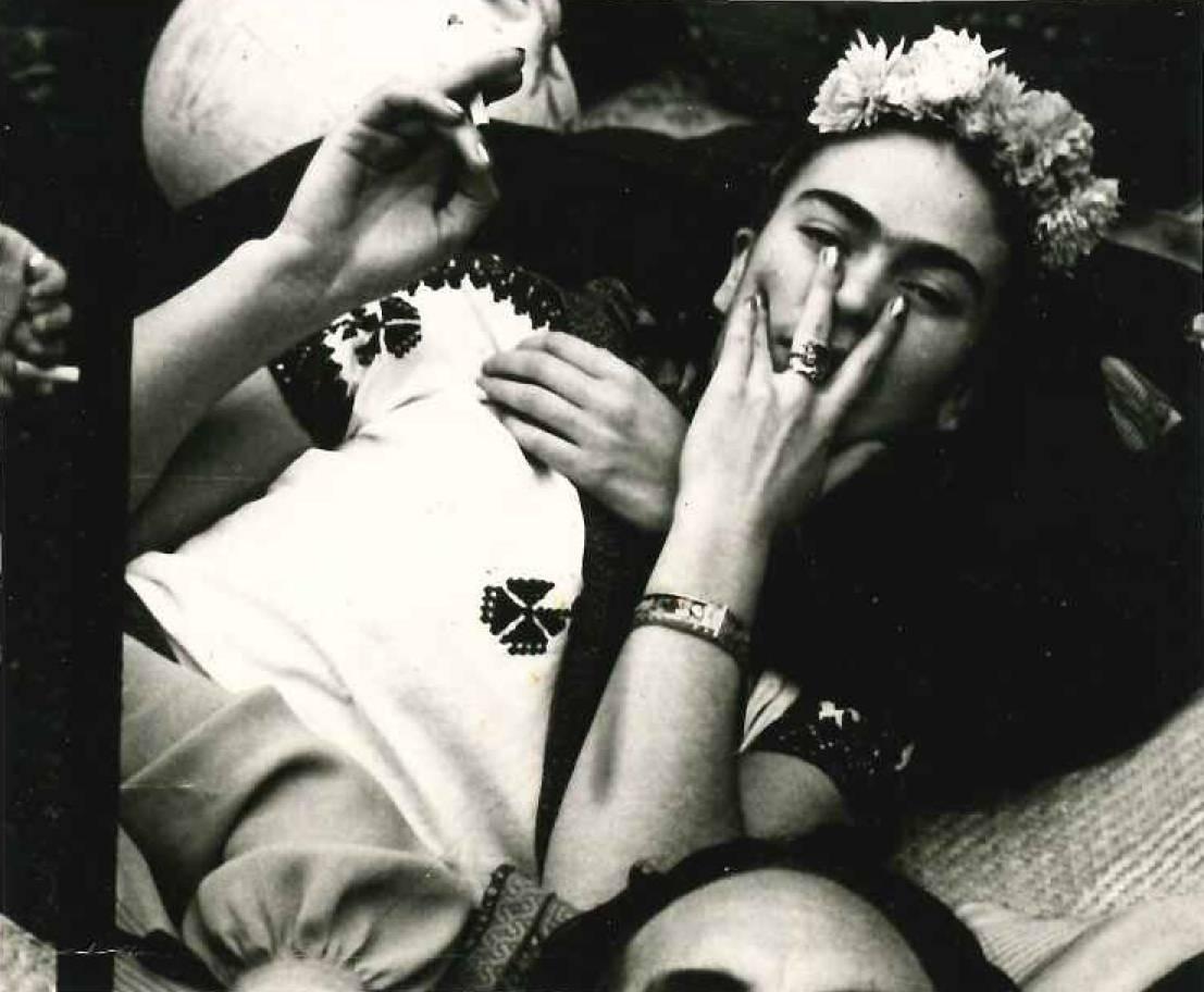Nickolas Muray Black and White Photograph - Frida Kahlo, 1945