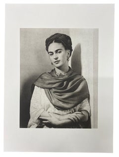 Frida Kahlo - Black and White Portrait, Celebrity, Woman, Artist, Painter