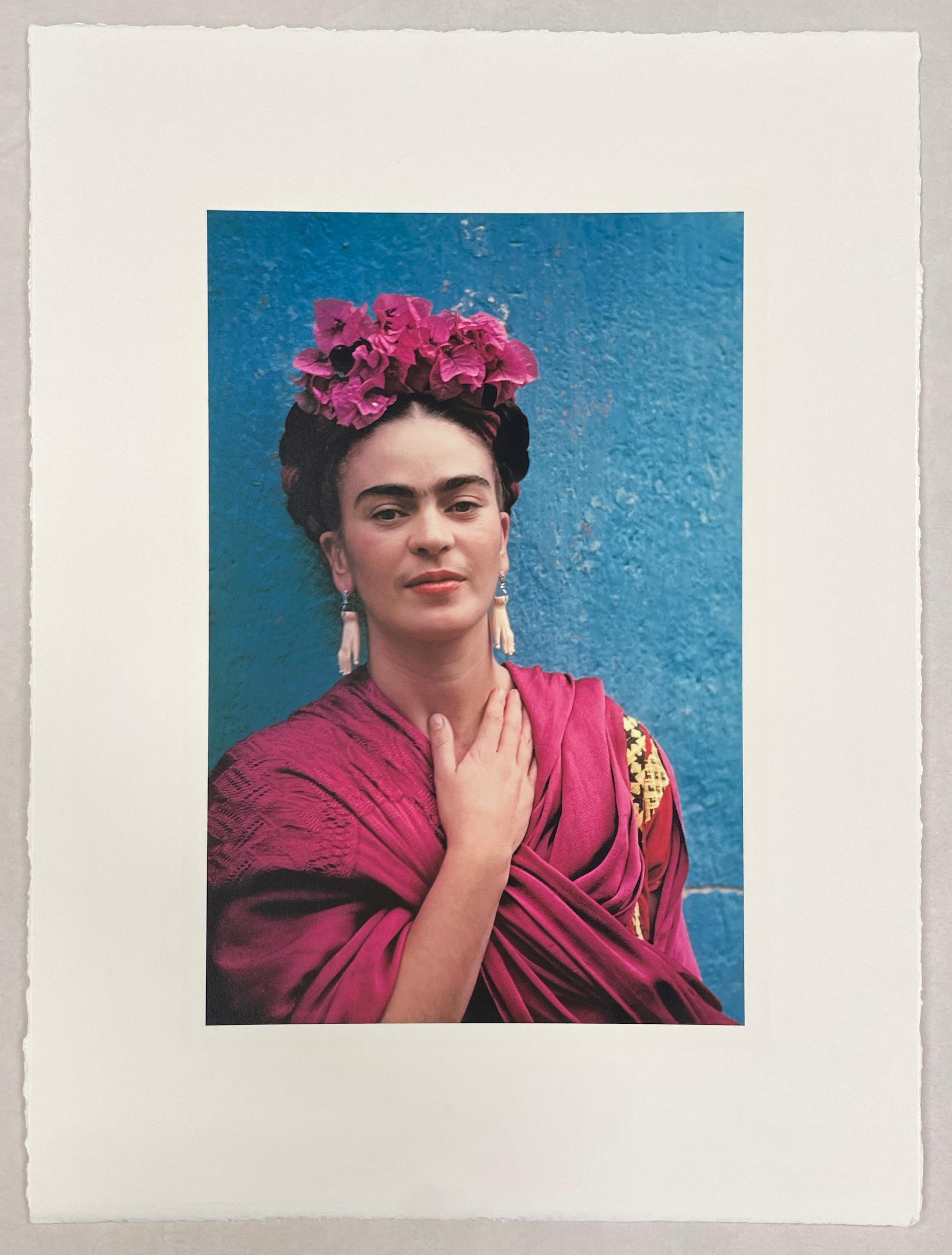 Frida with Picasso Earrings by Nickolas Muray, 1939, Carbon Pigment Print For Sale 2