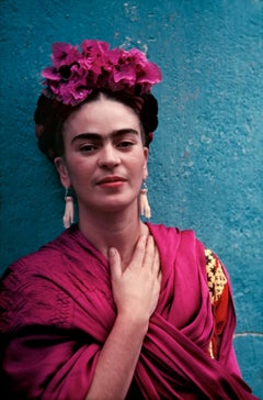 Frida with Picasso Earrings by Nickolas Muray, 1939, Carbon Pigment Print
