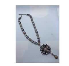 Nicky Butler Sterling Silver 925 India Multi Gemstone Necklace