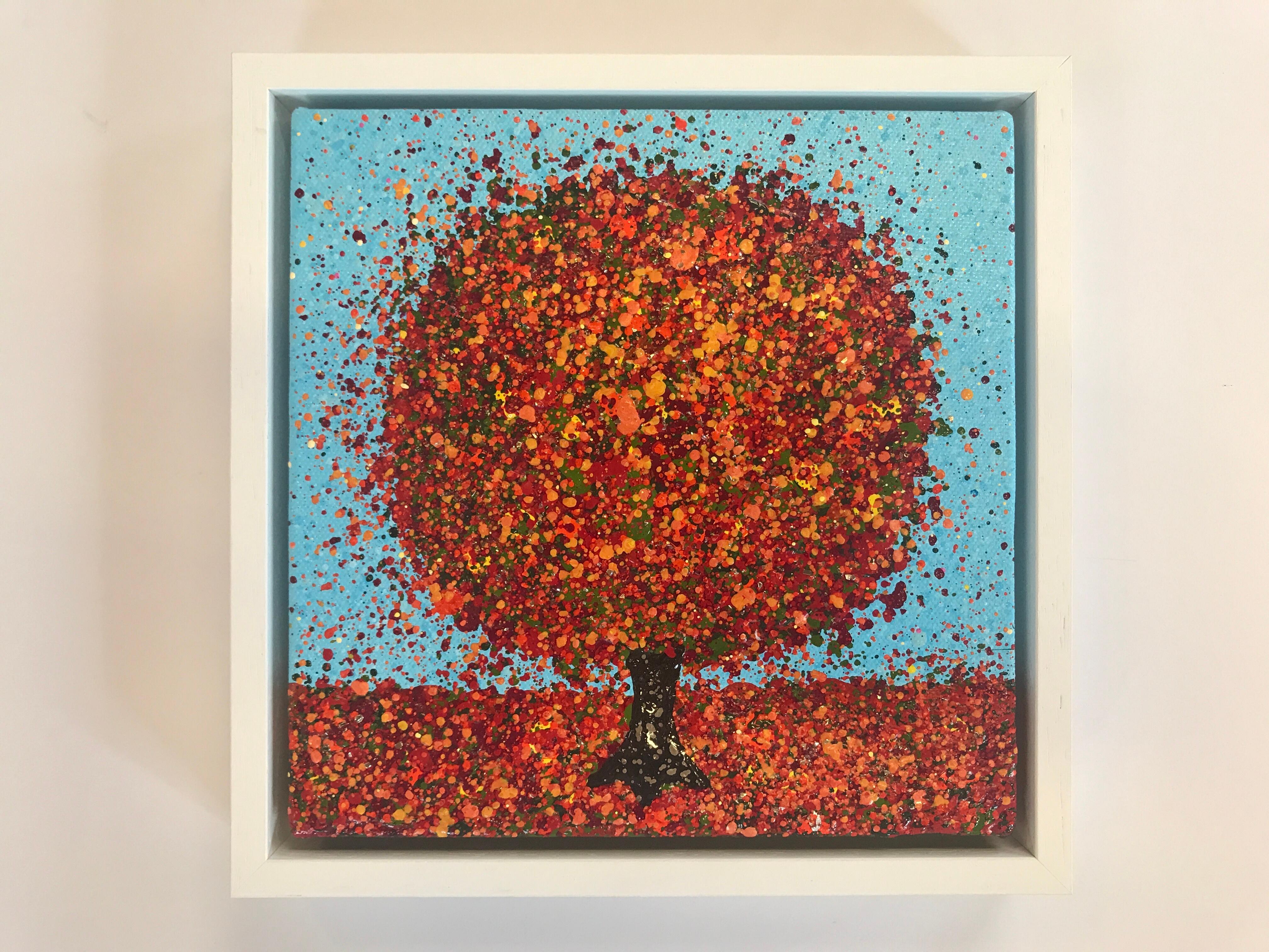 Un brillante día de otoño, Pintura original, Paisaje, Arte arbóreo, Arte textural - Painting Contemporáneo de Nicky Chubb