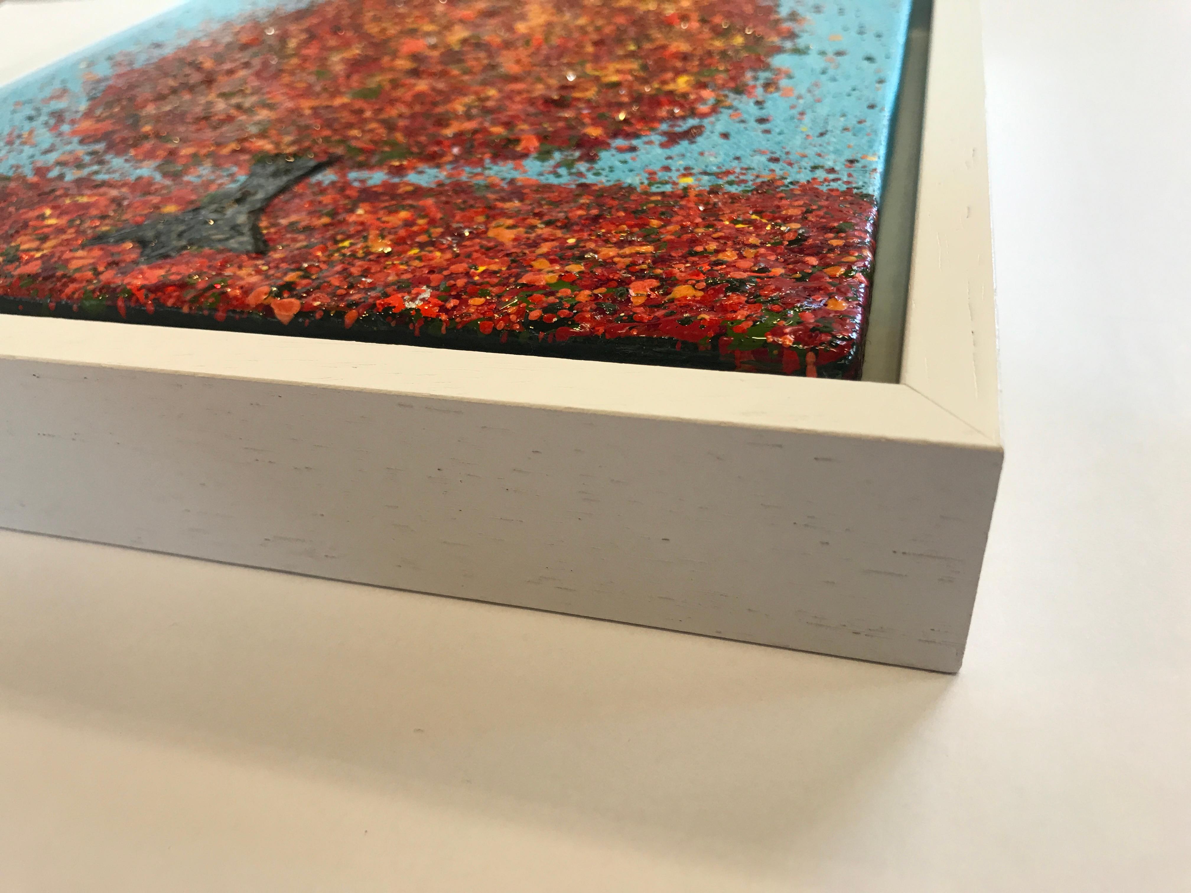 Un brillante día de otoño, Pintura original, Paisaje, Arte arbóreo, Arte textural en venta 1