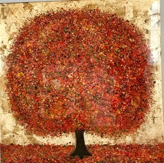 A sunset Dance, Nicky Chubb, Original Painting, Tree Painting, Nature