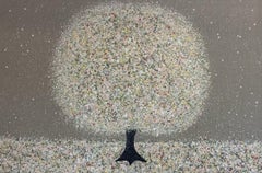 Nicky Chubb, Apple Blossom Dream II, Original Affordable Art, Tree Painting