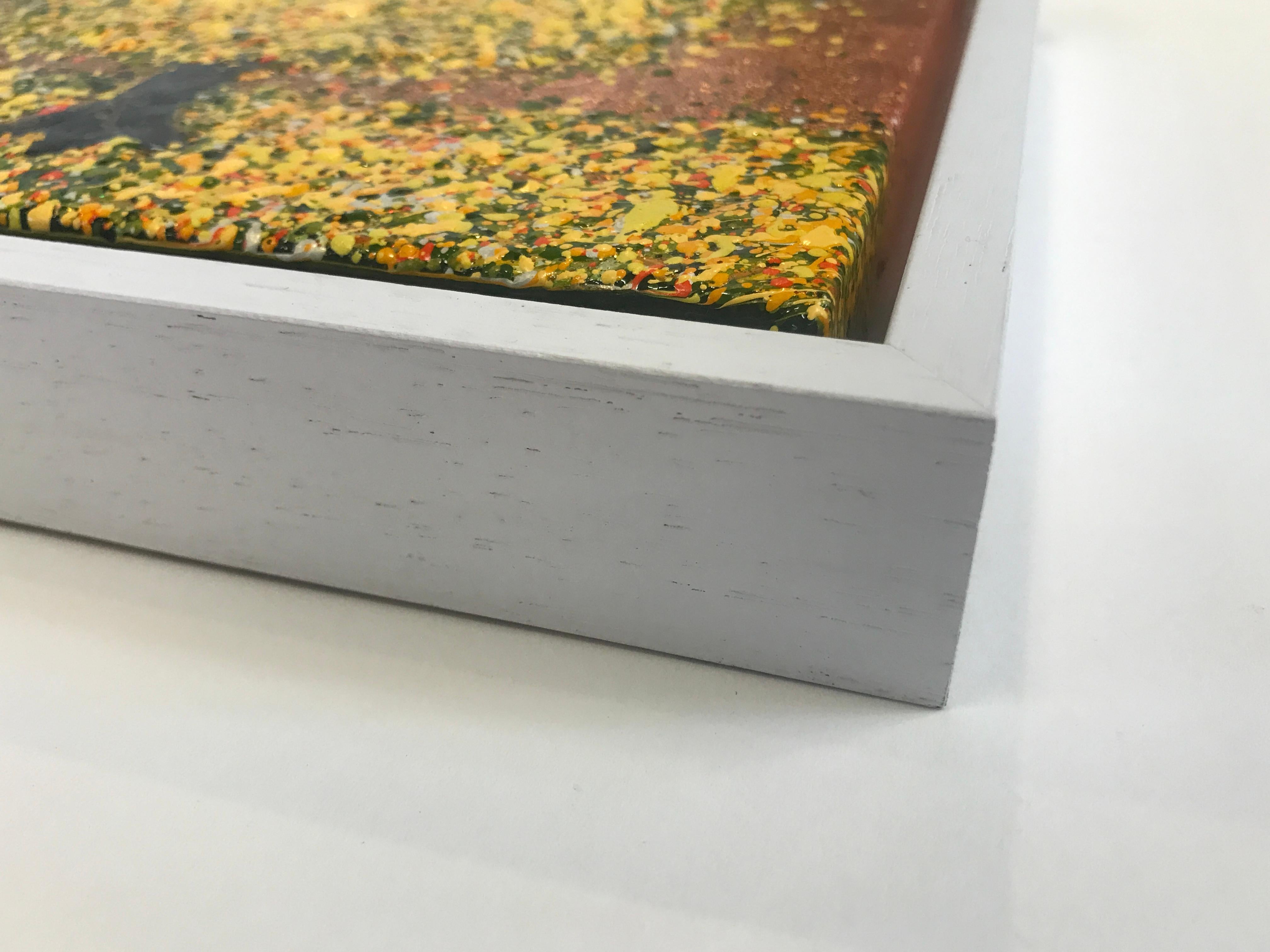 Nueva pintura original de paisaje de Nicky Chubb. Pintura paisajística colorista y texturizada de un árbol con fondo brillante.

INFORMACIÓN ADICIONAL:
firmado y fechado por el artista en el reverso del cuadro 
Acrílico sobre lienzo
23,2 Al x 23,2