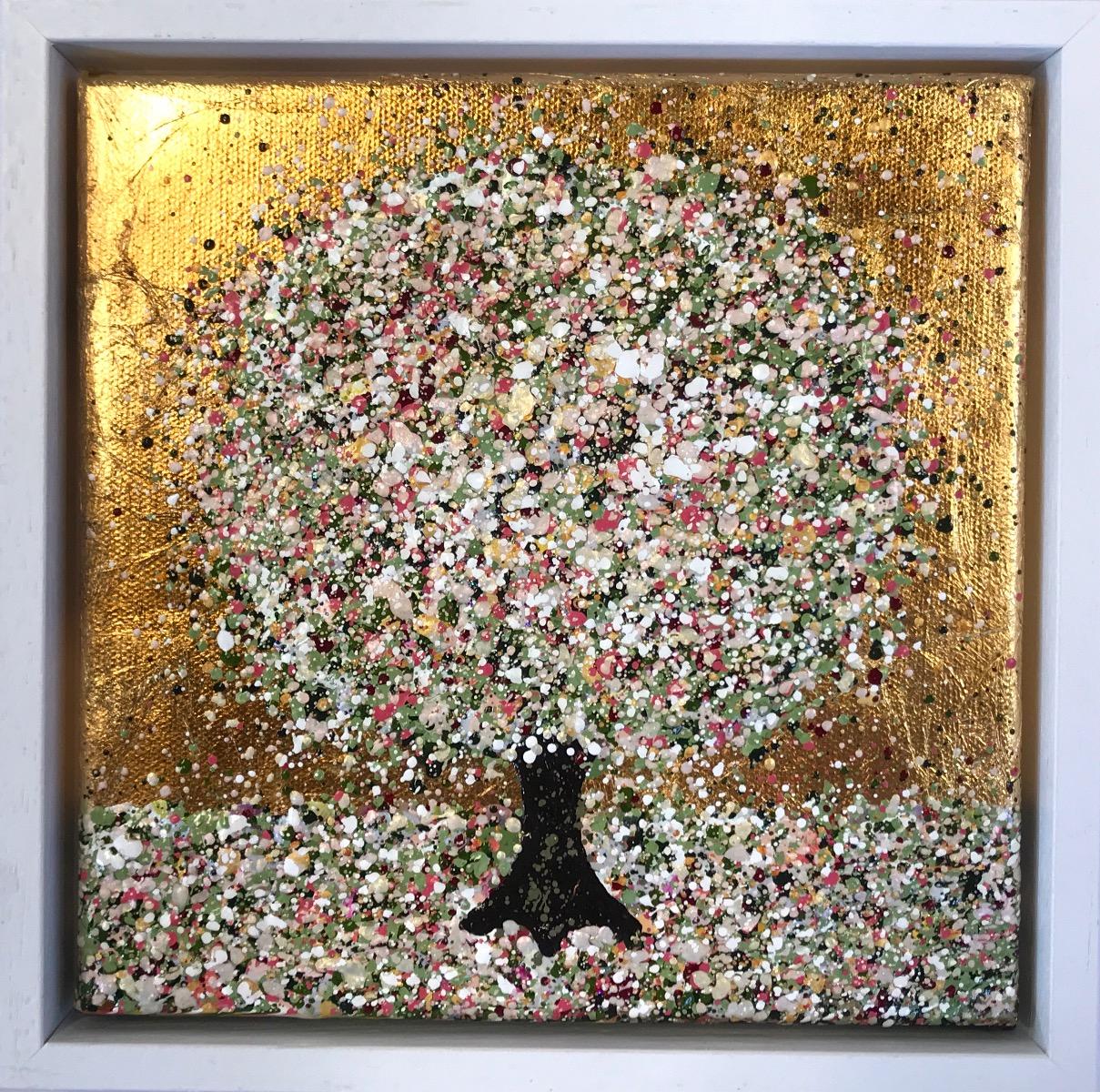 Flor suave, Pintura original, Paisaje, Arte arbóreo, Arte textural - Painting de Nicky Chubb