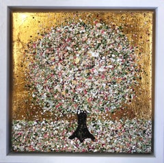 Gentle Blossom, Original painting, Landscape, Tree Art, Textural art