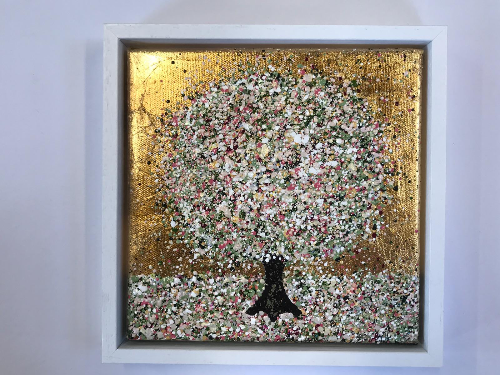 Flor suave, Pintura original, Paisaje, Arte arbóreo, Arte textural - Painting Contemporáneo de Nicky Chubb