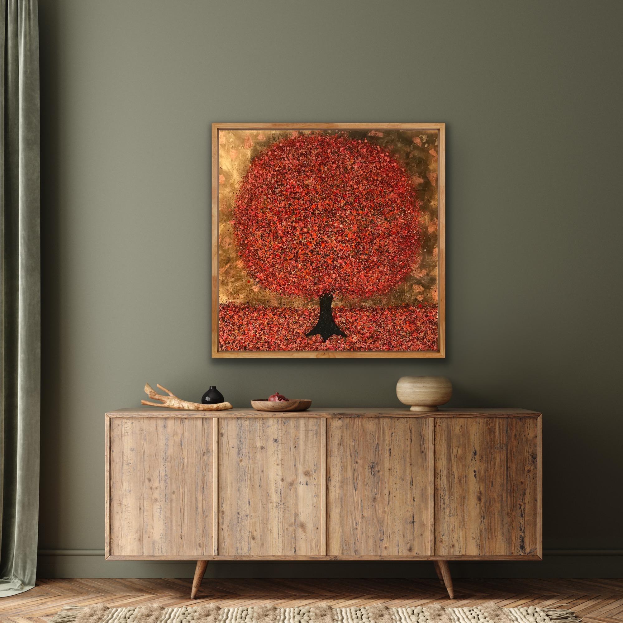 Glitzernder Herbst, Nicky Chubb, Original Baumgemälde, Helle Contemporary Art im Angebot 1