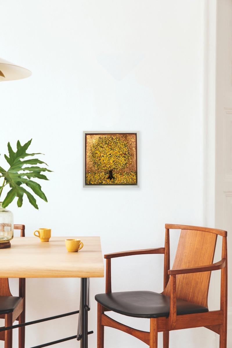Días Dorados 2024, Pintura original, Paisaje, Arte arbóreo, Arte textural en venta 6