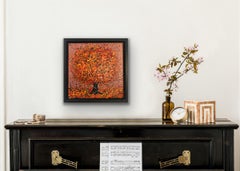 Little Autumn Glitter by Nicky Chubb, original painting, contemporary art