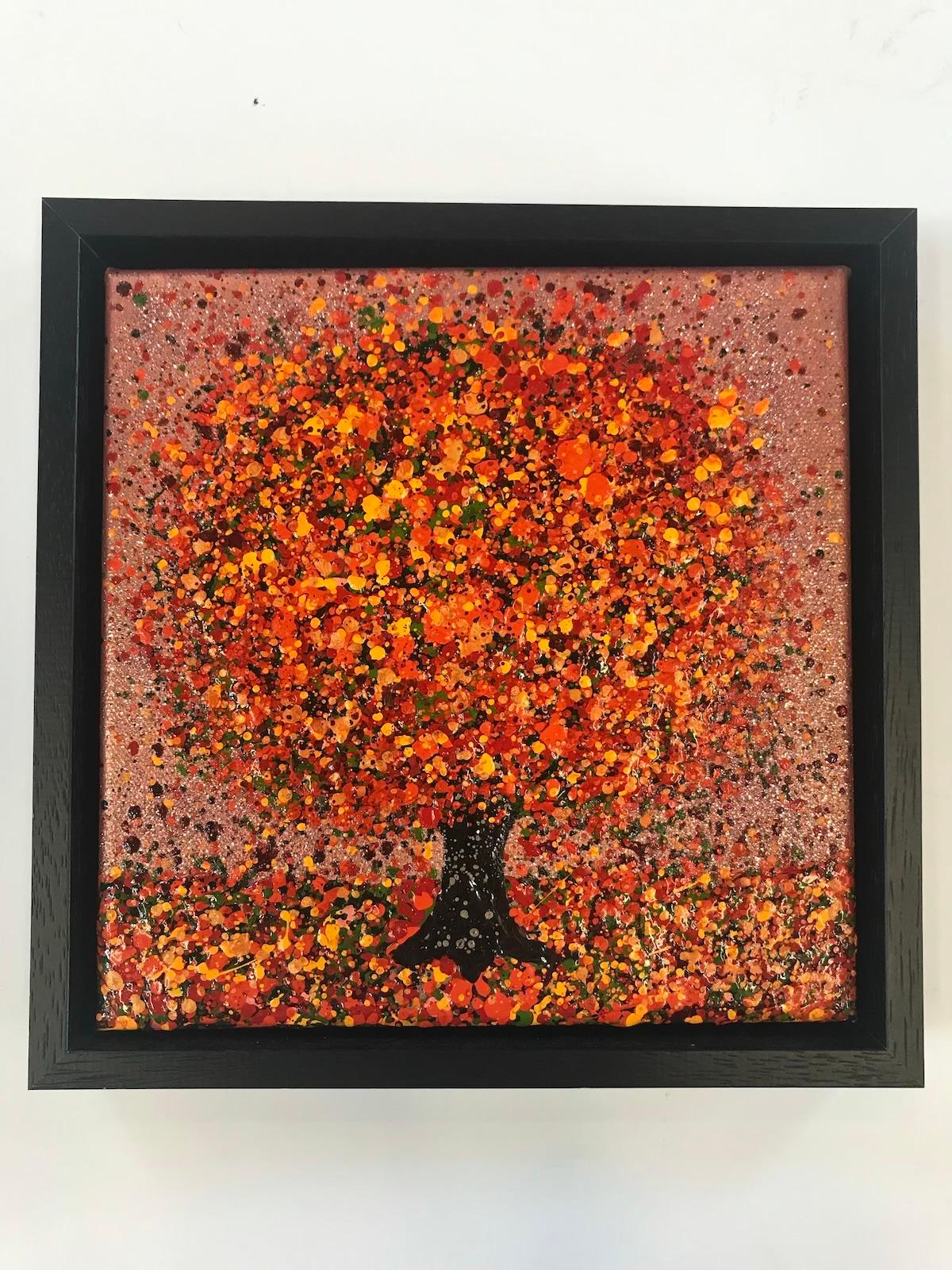 Little Autumn Glitter by Nicky Chubb, original painting, contemporary art  4