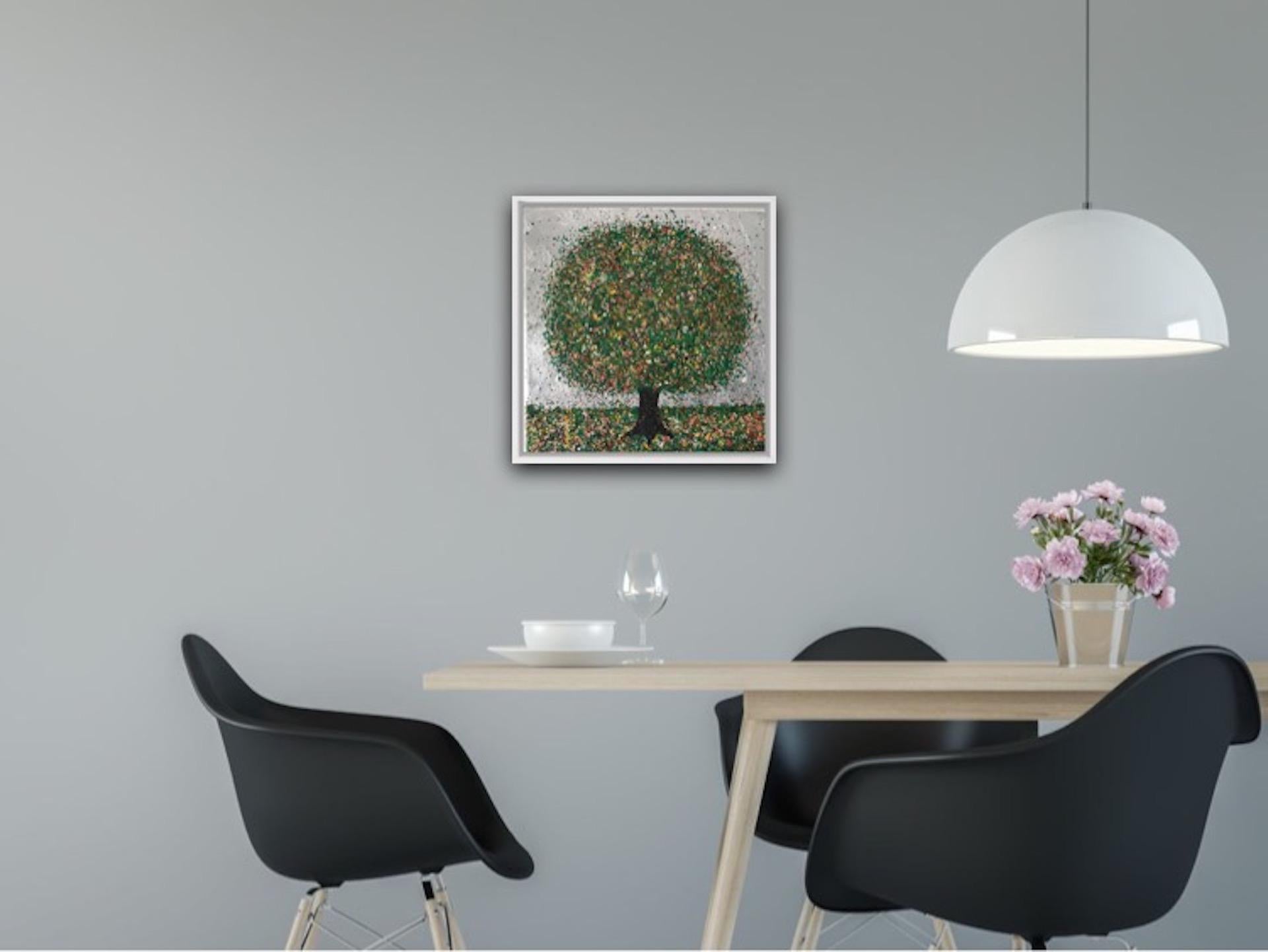Nicky Chubb, A Beautiful Silver Summer Day, Original Tree Painting, Pop Art 8