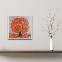 Nicky Chubb, A Wild Autumn Day, Original Tree Painting, Contemporary Art