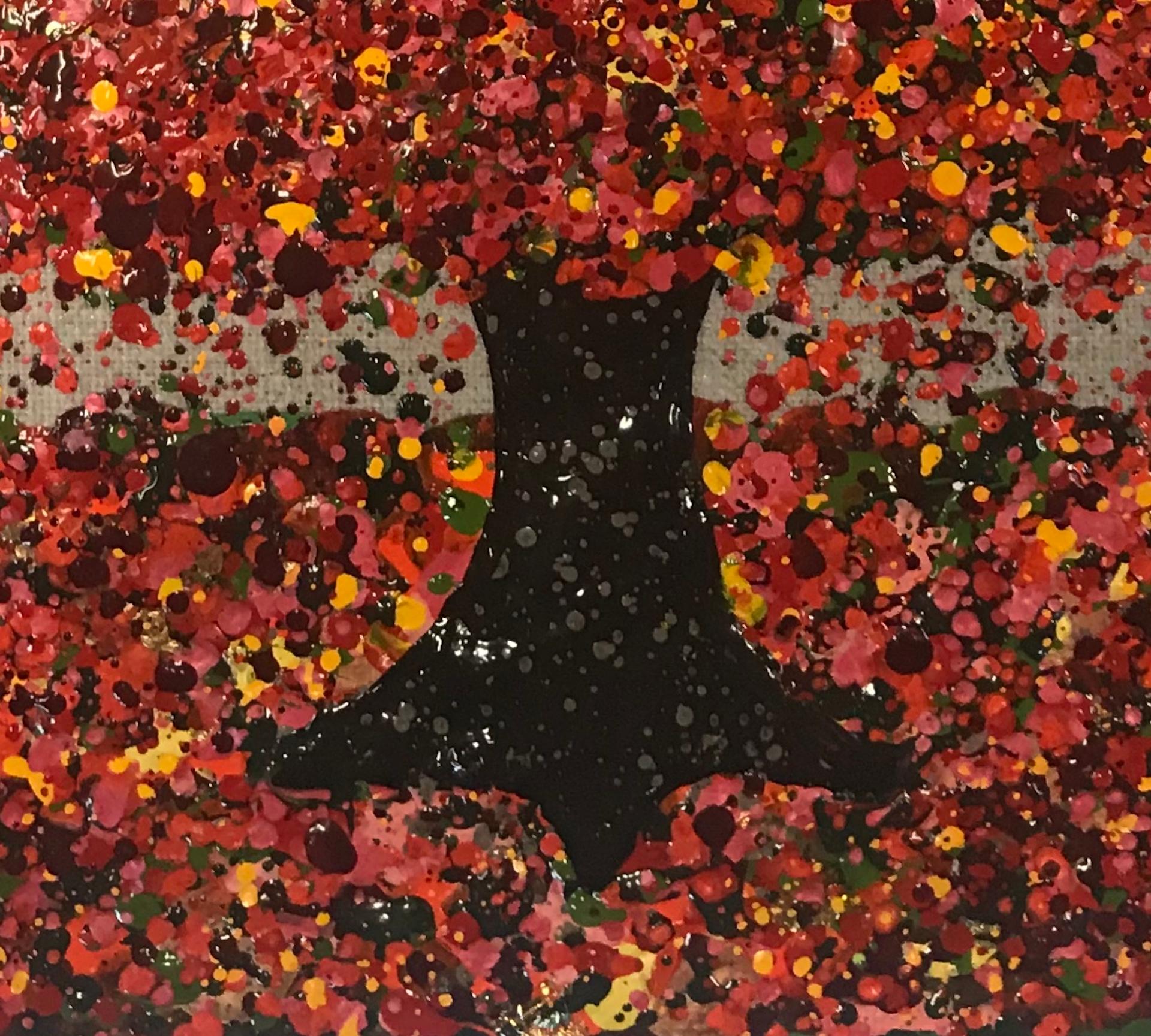 Nicky Chubb, Autumn Sunshine, Original Painting, Autumnal Art, Affordable Art 2