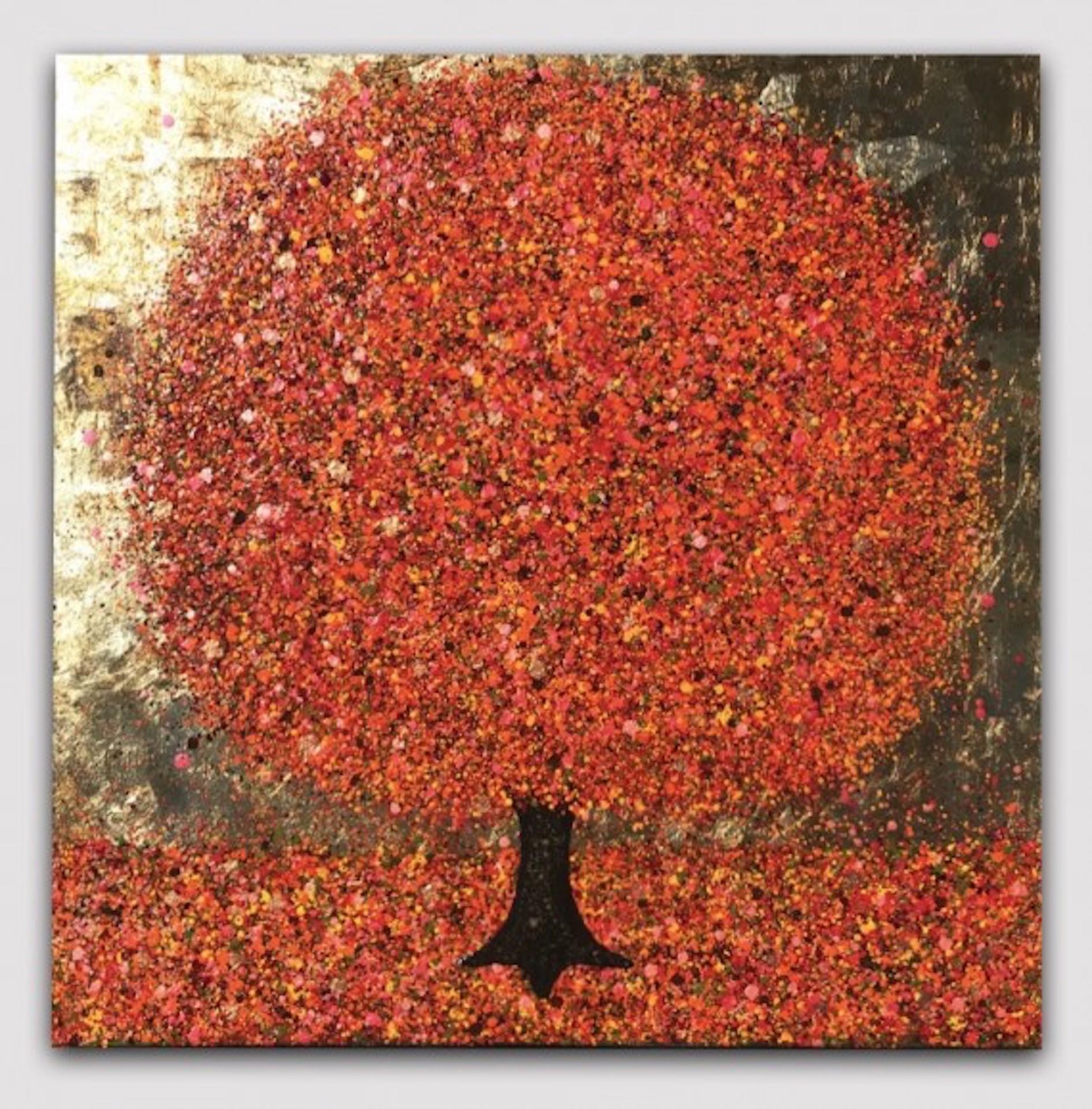 Nicky Chubb, Autumn’s Golden Heart, Contemporary Art, Affordable Art 1