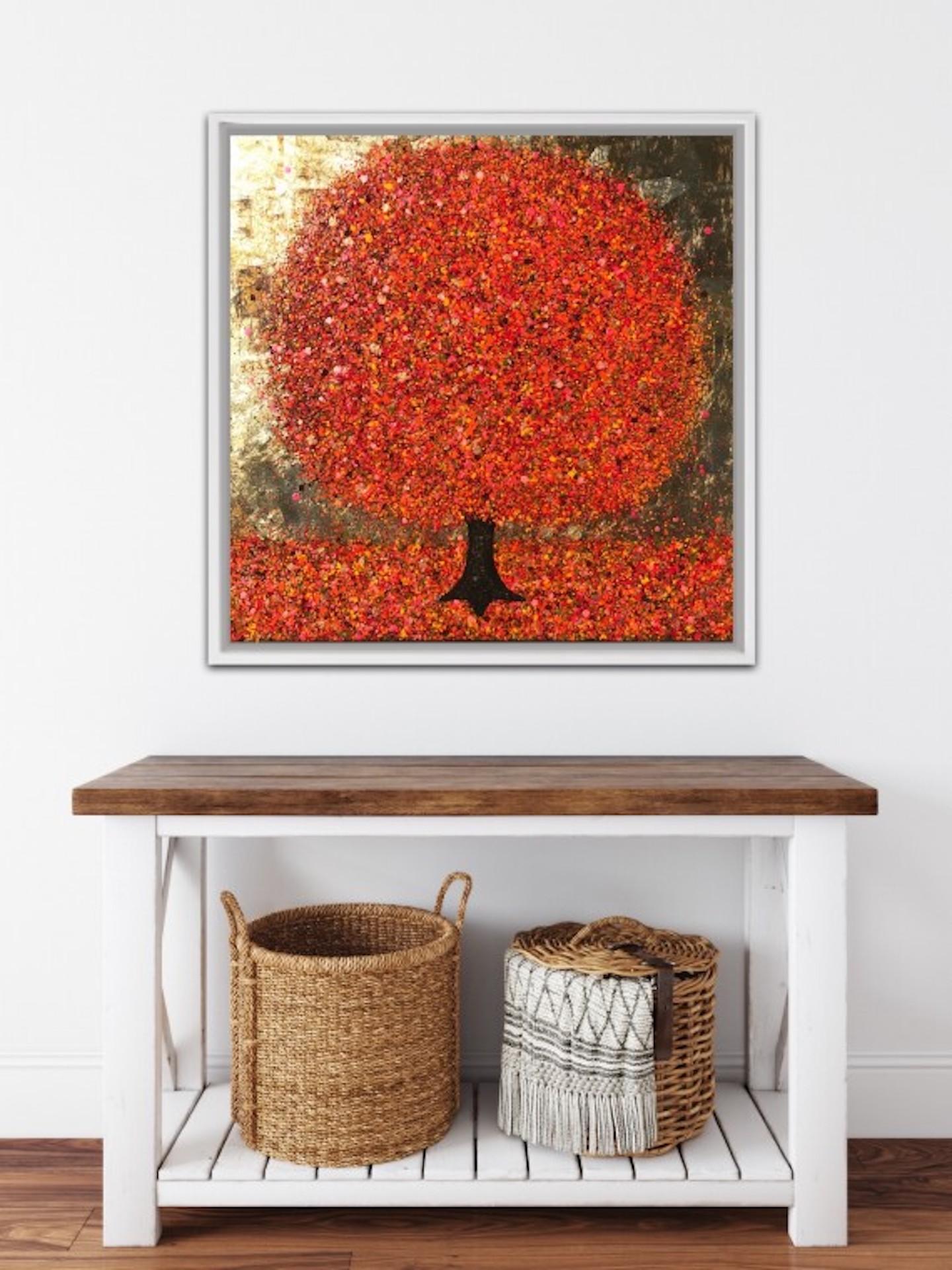 Nicky Chubb, Autumn’s Golden Heart, Contemporary Art, Affordable Art 5