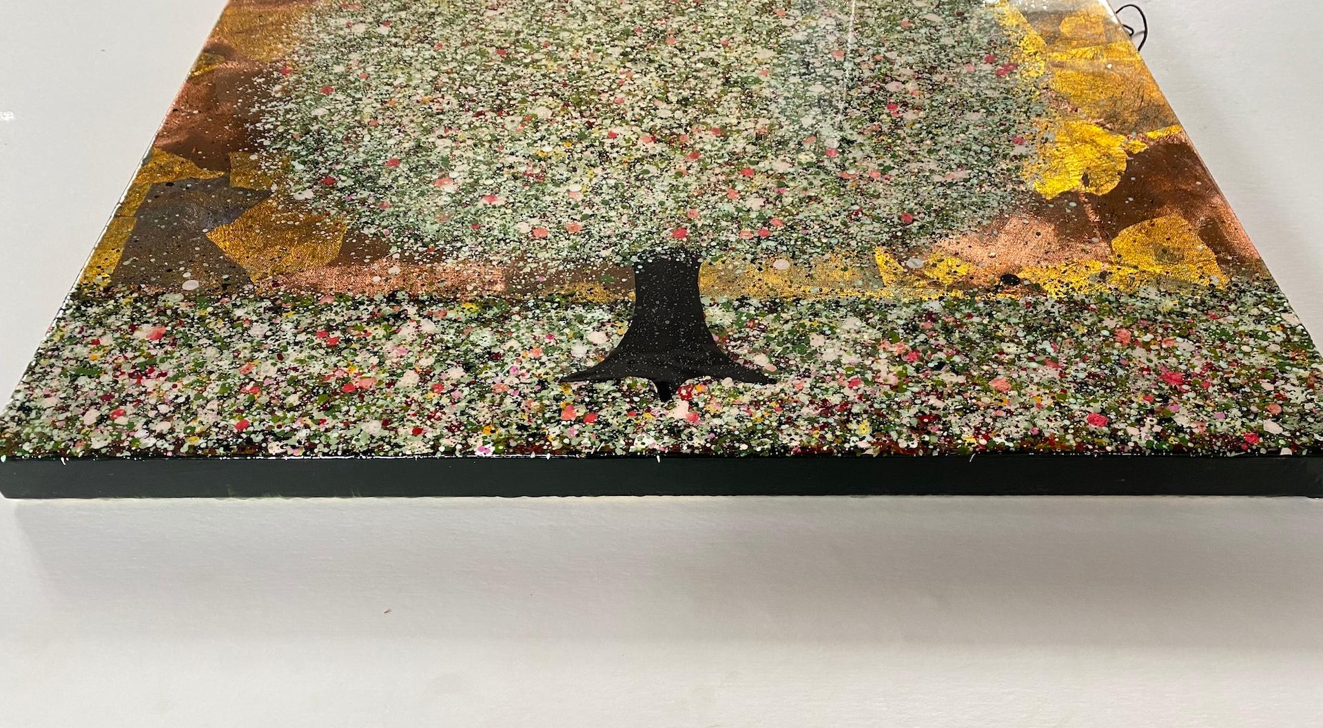Zeitgenössisches Landschaftsgemälde, Art Online, Blüte in der Pflanze, von Nicky Chubb im Angebot 6