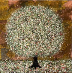 Nicky Chubb, Blossom in the Orchard, peinture de paysage contemporaine, Art en ligne