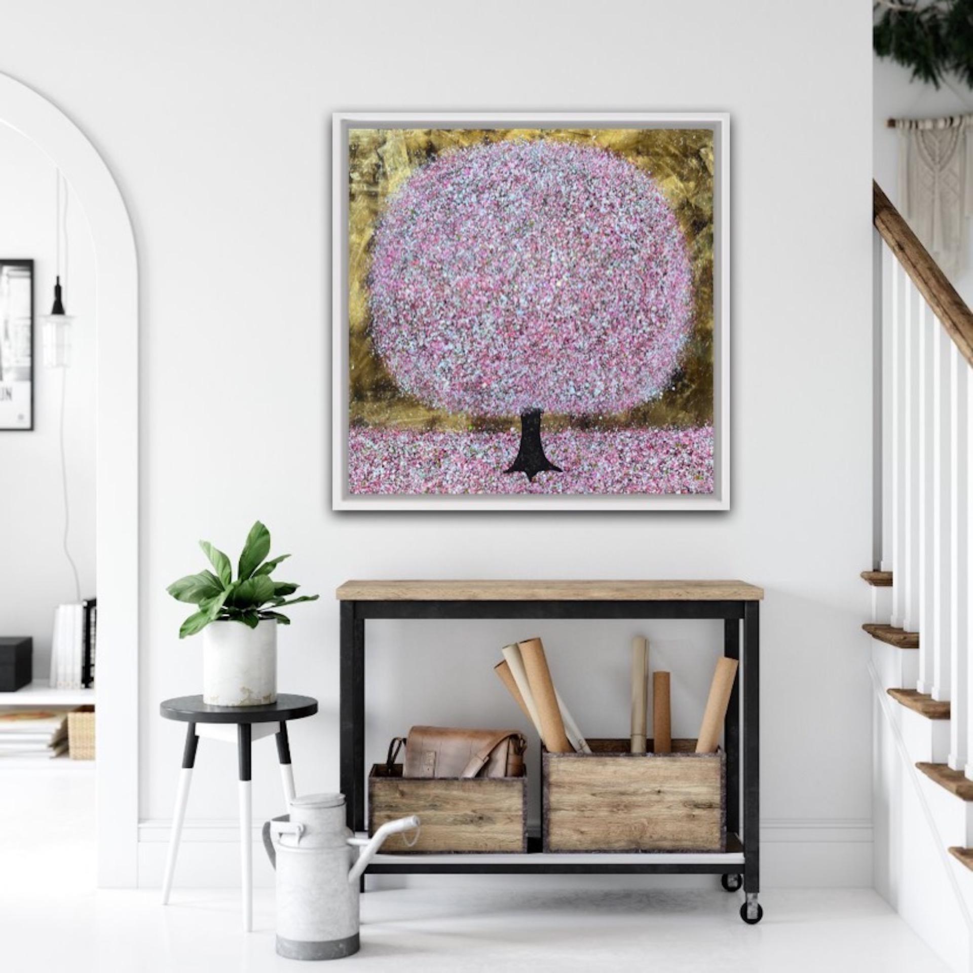 Nicky Chubb, Fioritura, Pittura astratta originale di paesaggio, Arte accessibile in vendita 8