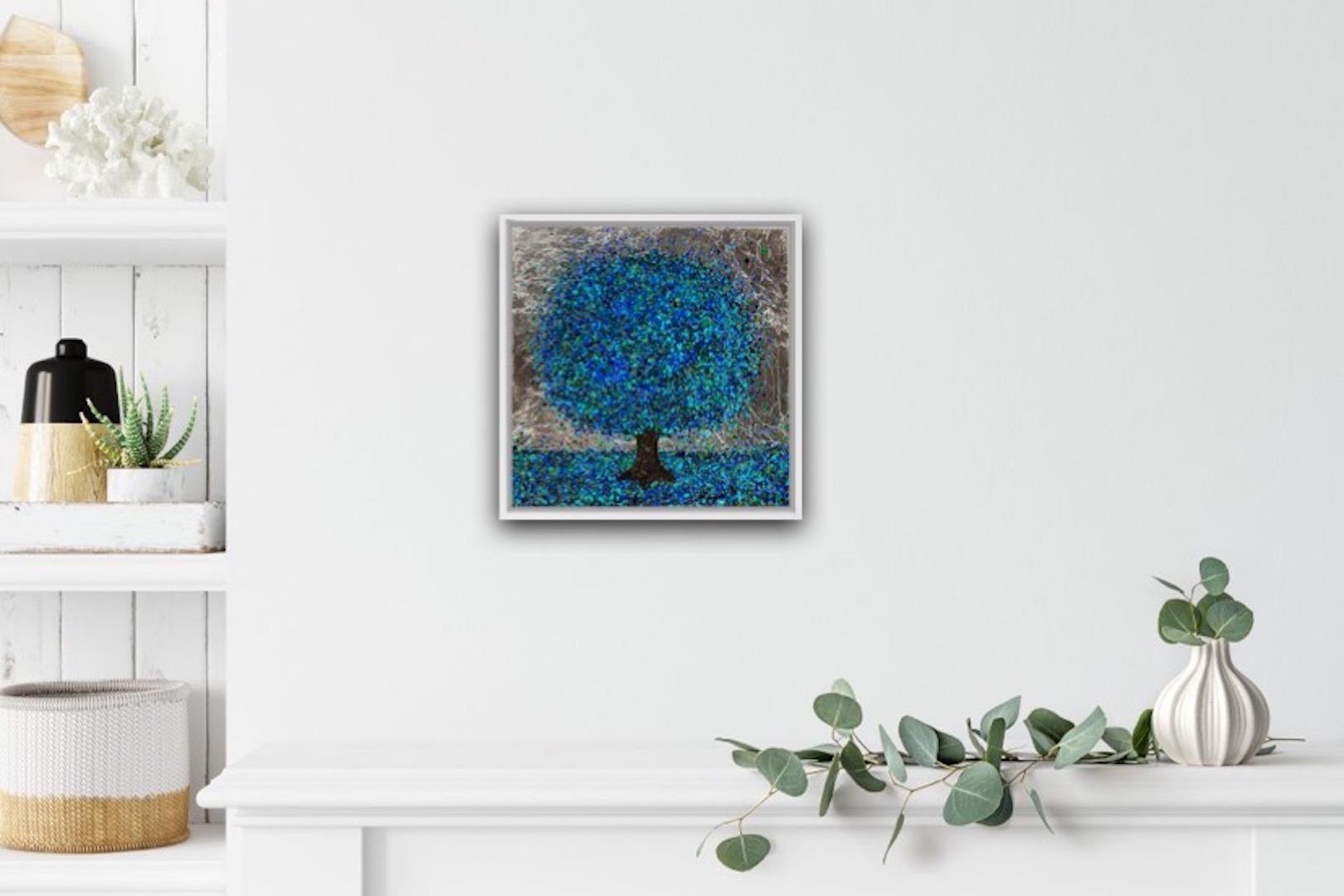 Nicky Chubb, Cobalt Sparkle, Original Landscape Painting, Affordable Art 2