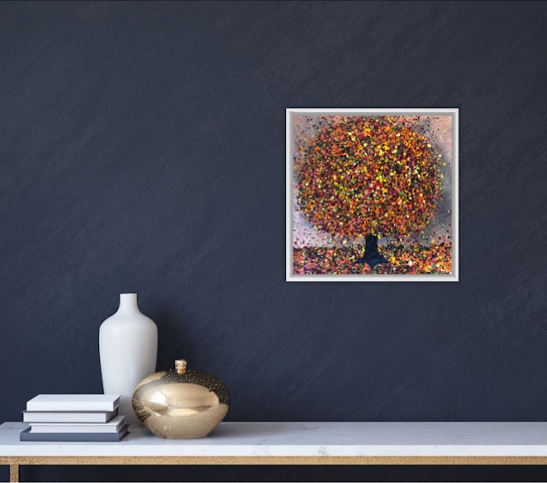 Nicky Chubb, Copper Autumn Evening, Contemporary Landscape Painting, Tree Art 9