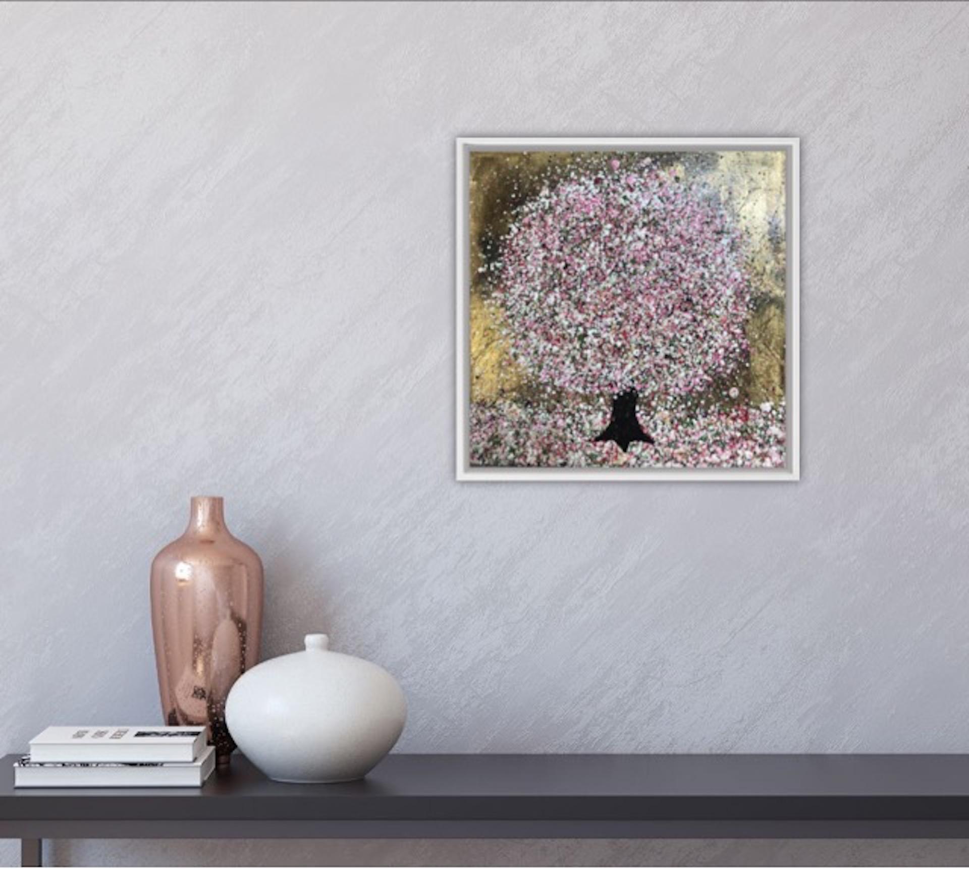 Nicky Chubb, Gentle Spring Blossom, Pink Art, Spring Art, Tree Art, Bright Art 1
